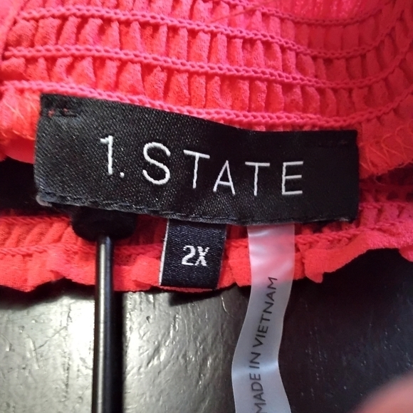 NWT  1. State Pink Tart Blouse  Size 2X - Picture 9 of 11